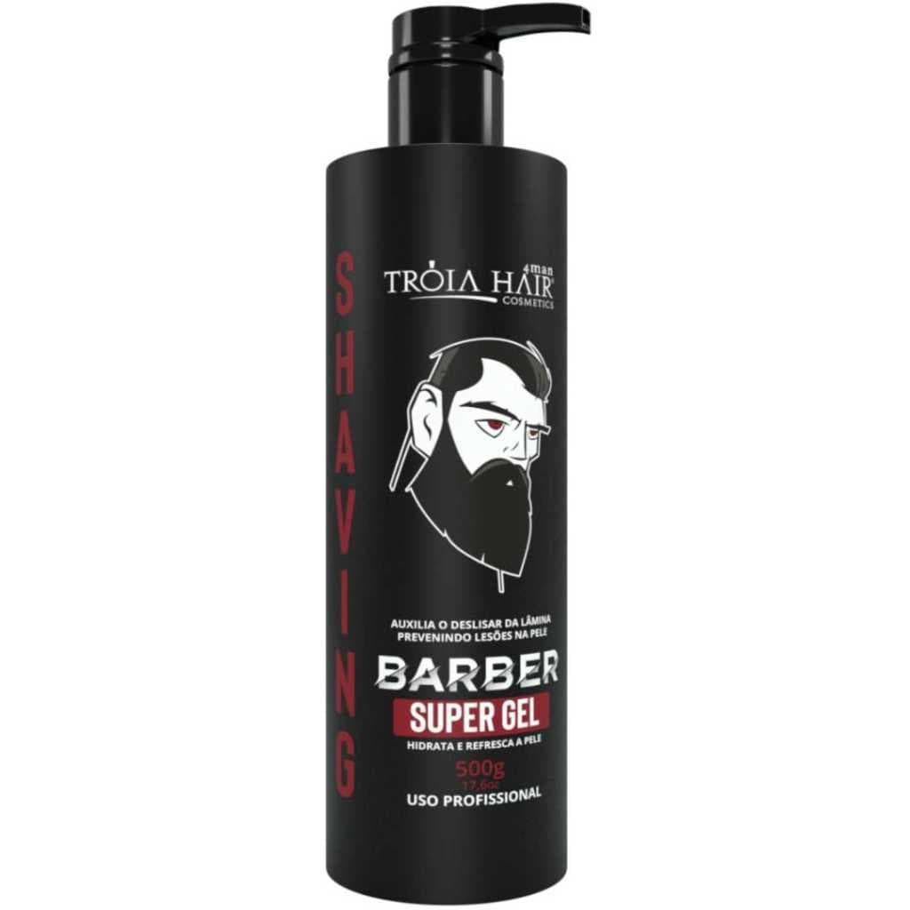 Shaving Barber 4Man Gel Incolor de Barbear 500ml com Aplicador - Troia Hair
