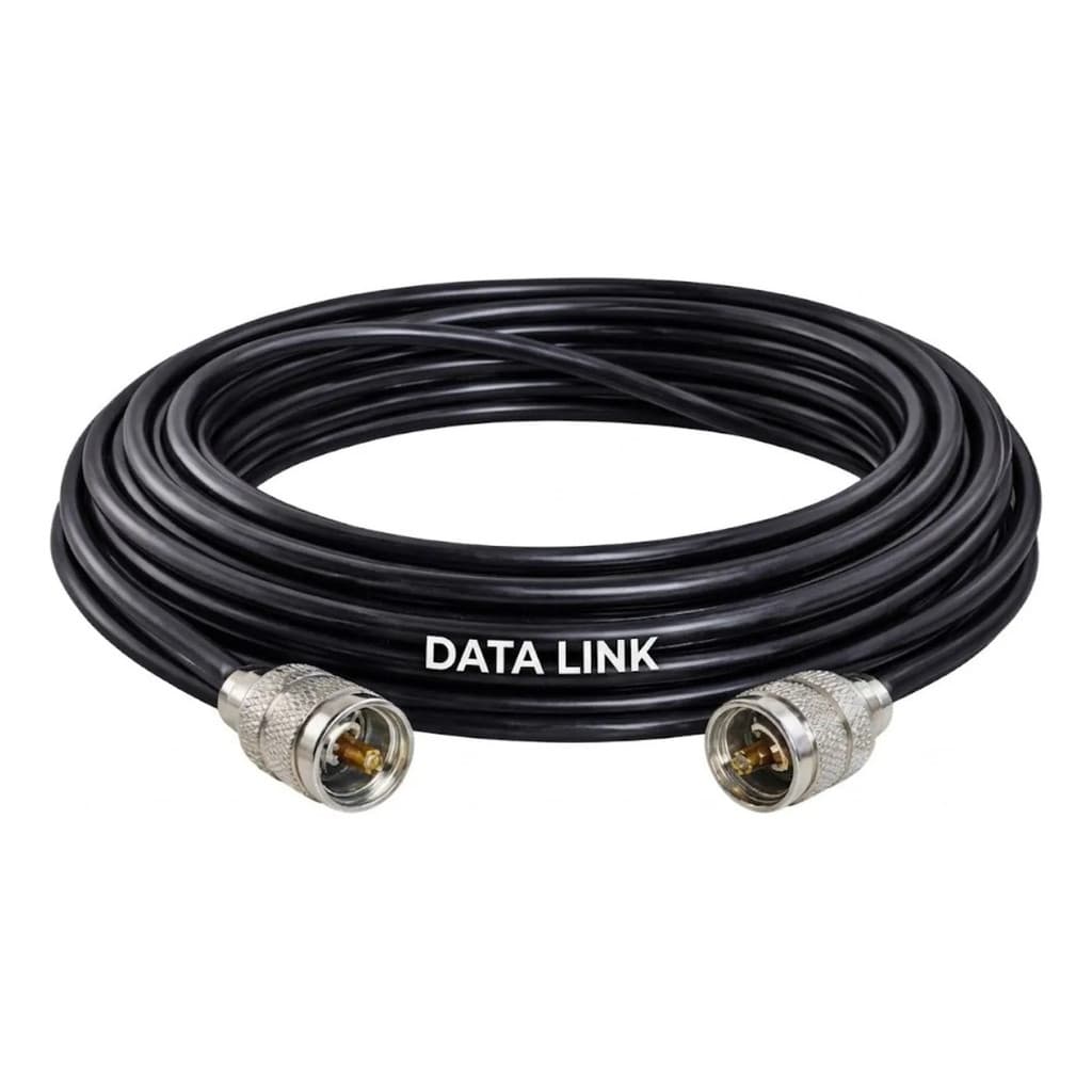 Kit Cabo Rg58 95%m Data Link Px 2 Conector Soldado 8 Metros