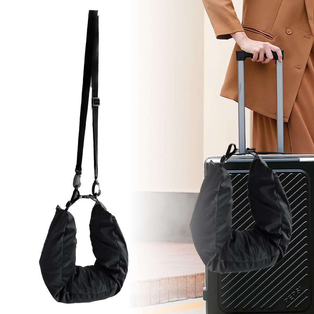 Travesseiro De Pescoço Para Viagem , Com Enchimento Automático , Portátil , Almofada De Suporte Recarregável Carro