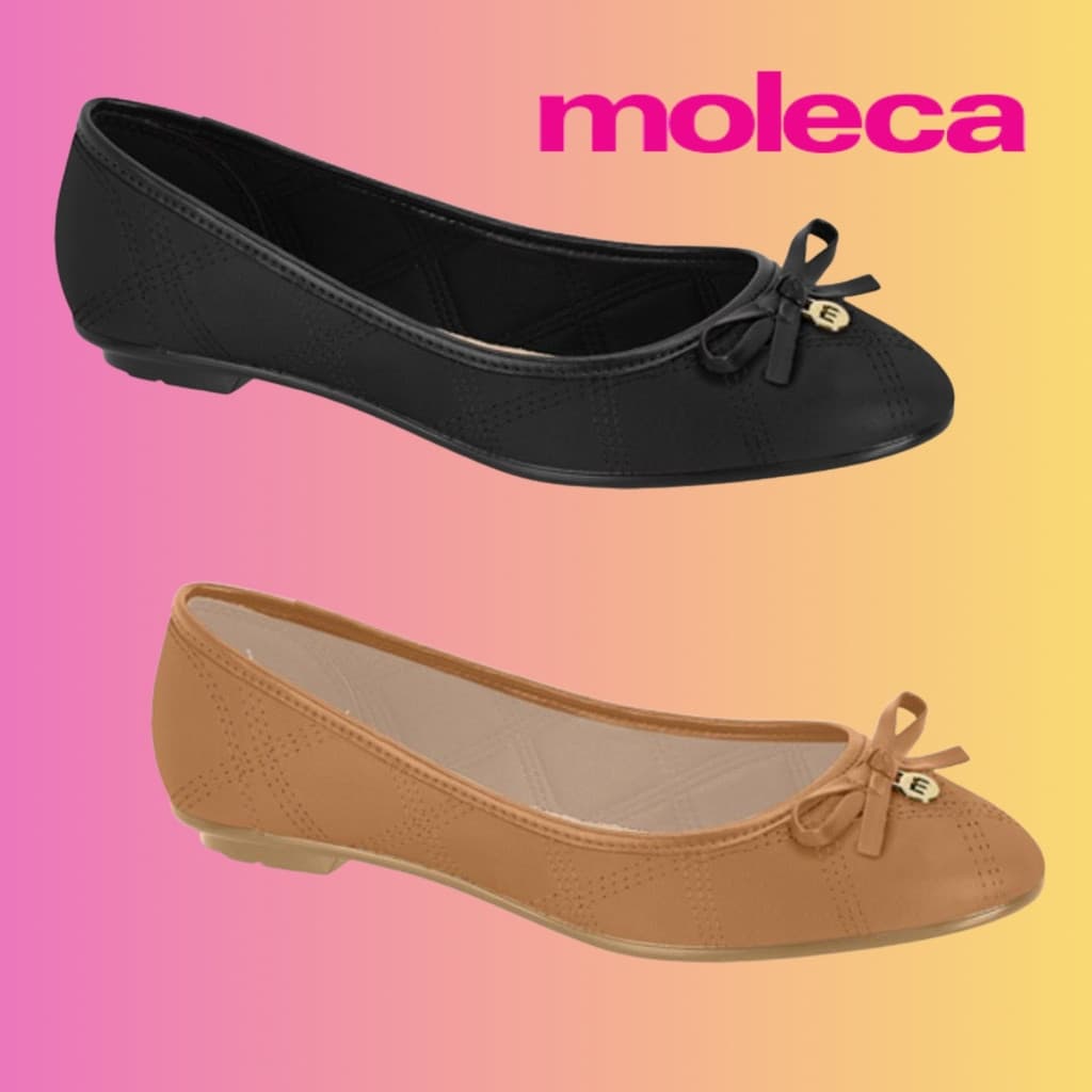 Sapatilha Moleca Original Lacinho Conforto Feminina Leve