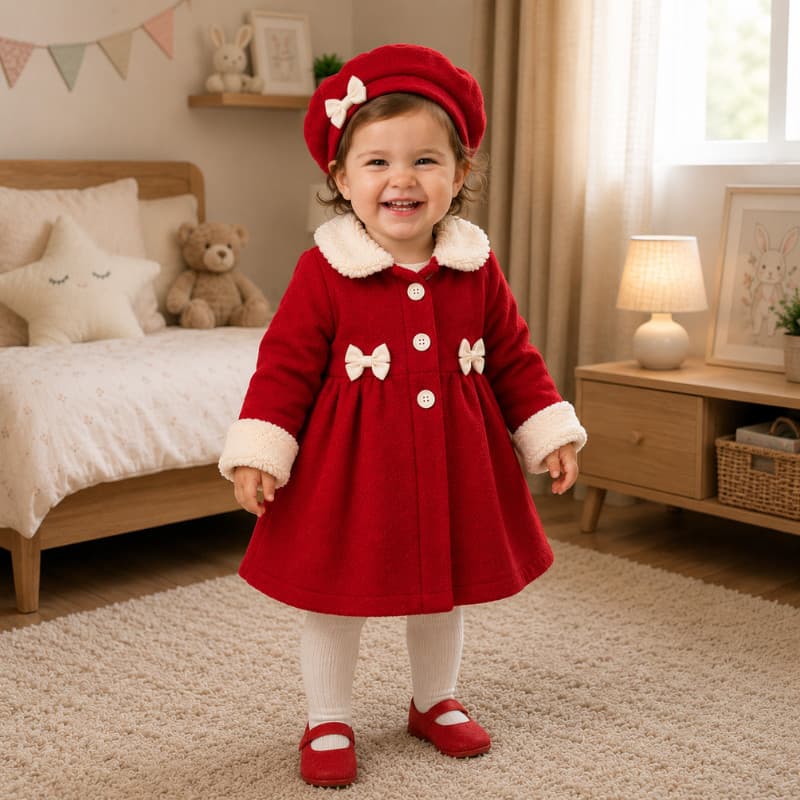 Sobretudo em Soft com Boina Quentinho Confortável Estiloso Inverno