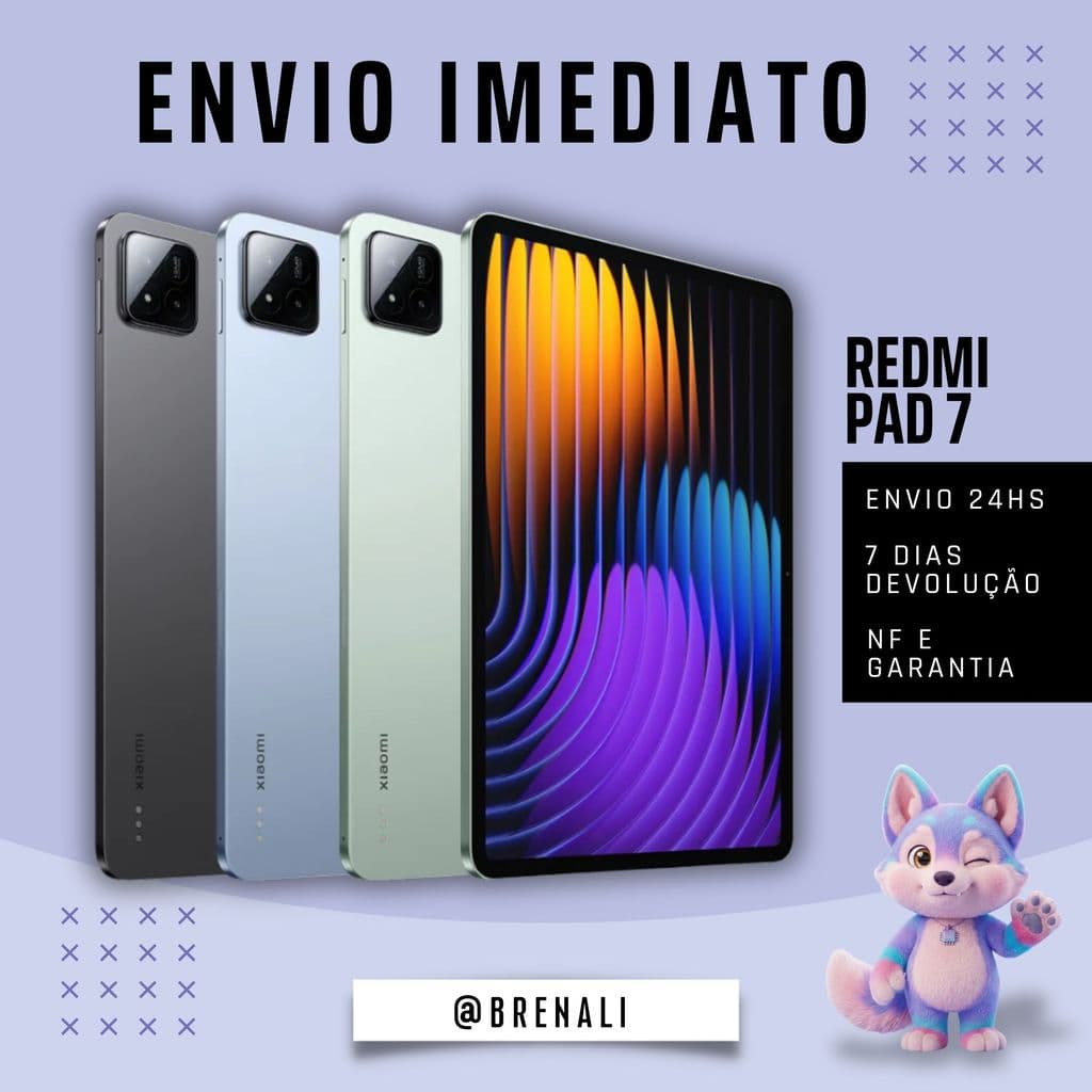 Redmi Mi Pad 7 128GB/256GB  RAM 6GB/8GB  – Tablet Premium Original da Xiaomi Wi-Fi 5g