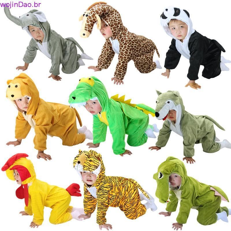 Meninas E Meninos Animal Palco Traje Galo Girafa Macacão De Manga Comprida Desempenho Traje Cosplay Traje Especial Fest