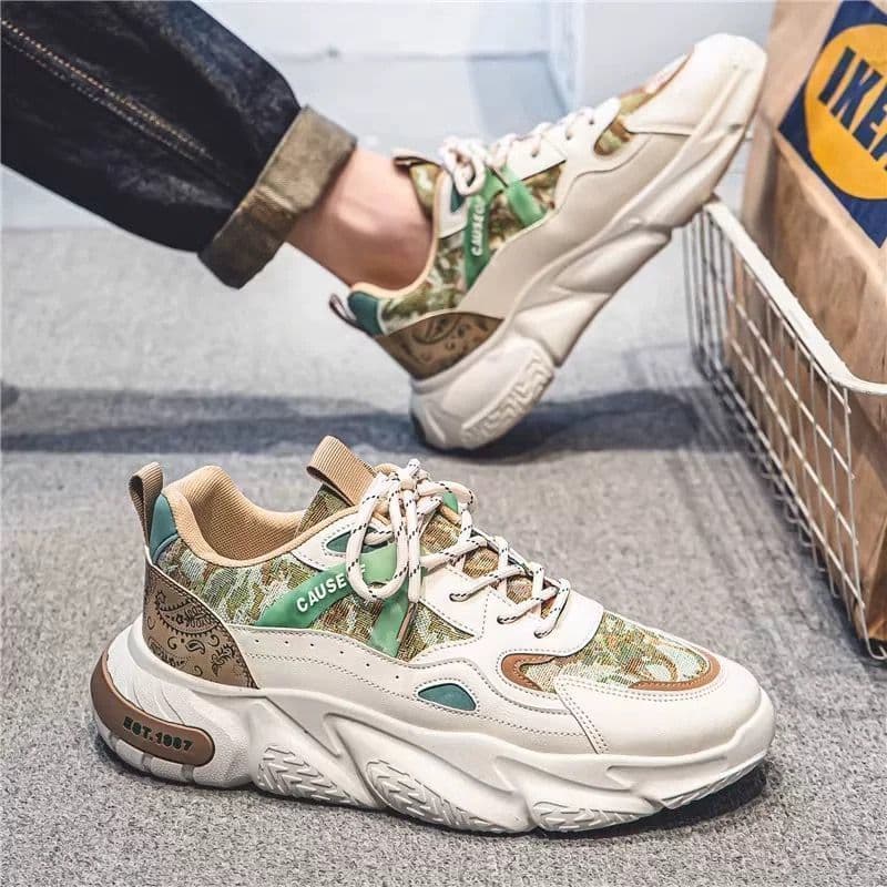 Primavera E Outono Sapatos Masculinos Novos Respiráveis Esportivos Versáteis Pouco Whi