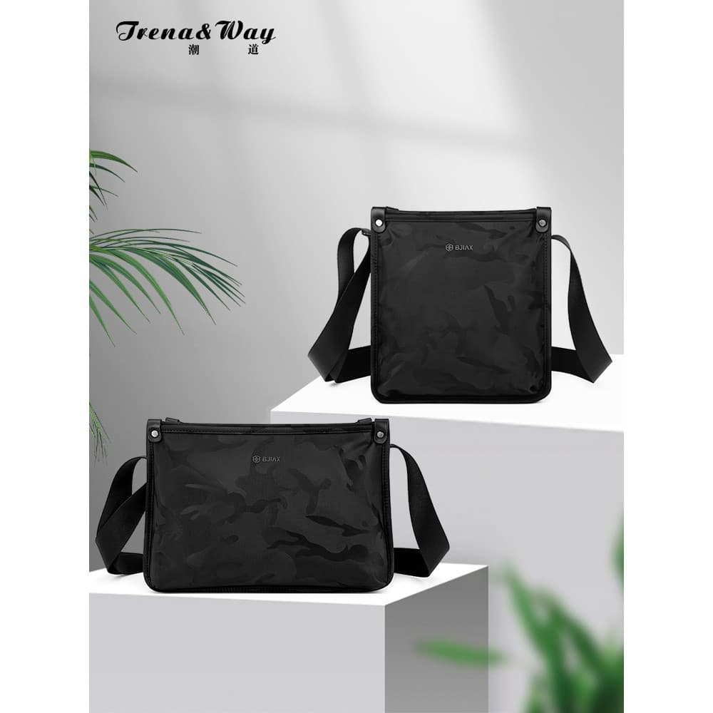 Nova bolsa mensageiro masculina de grande capacidade bolsa de ombro Commuter Outing portátil bolsa masculina camuflagem