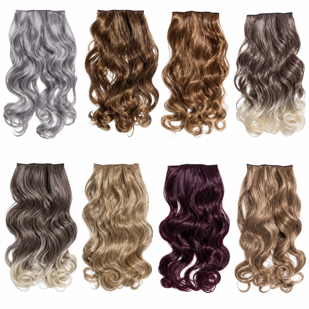 Aplique Tic Tac 60cm Cabelo Orgânico Ondulado Natural Sem Brilho Várias Cores e Mechas