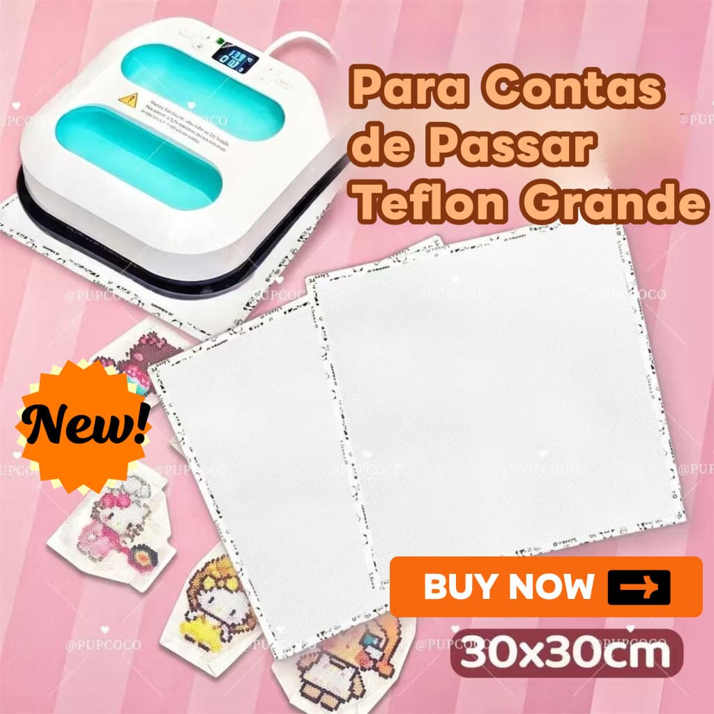 Folha de Teflon para Hama Beads e Perler Beads | Papel Antiaderente para Contas de Passar