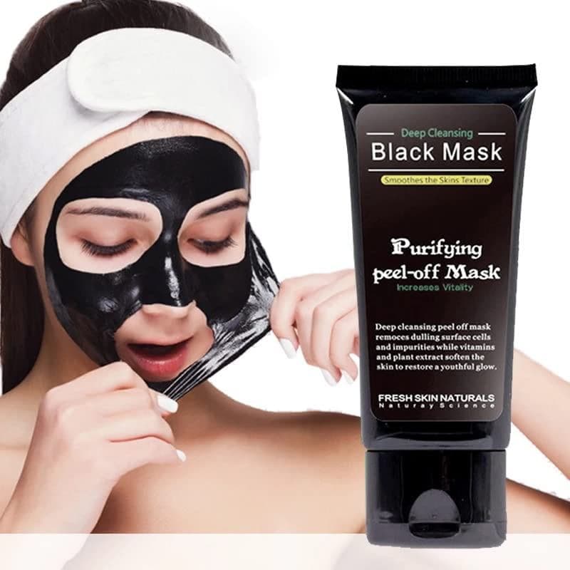 Máscara Facial de Bambu Peel Off, limpeza da pele, purificante, carvão vegetal orgânico, esfoliante para poros e espinha