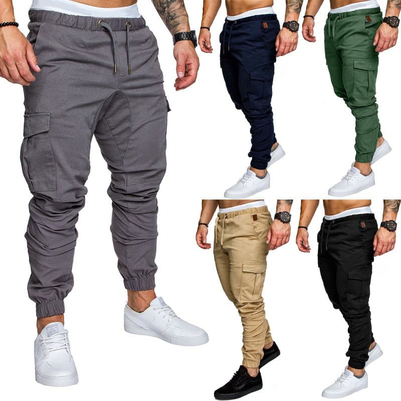 Calça jeans Masculina Longa E Reta jogger casual