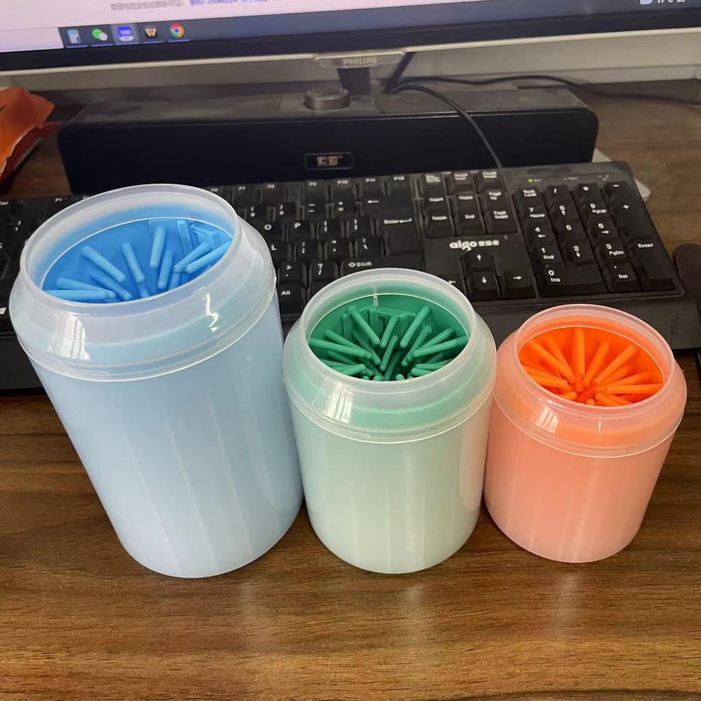 Copo para lavagem de pés de cachorro, ferramenta útil para banho de gatos, suprimentos de limpeza para animais de estima