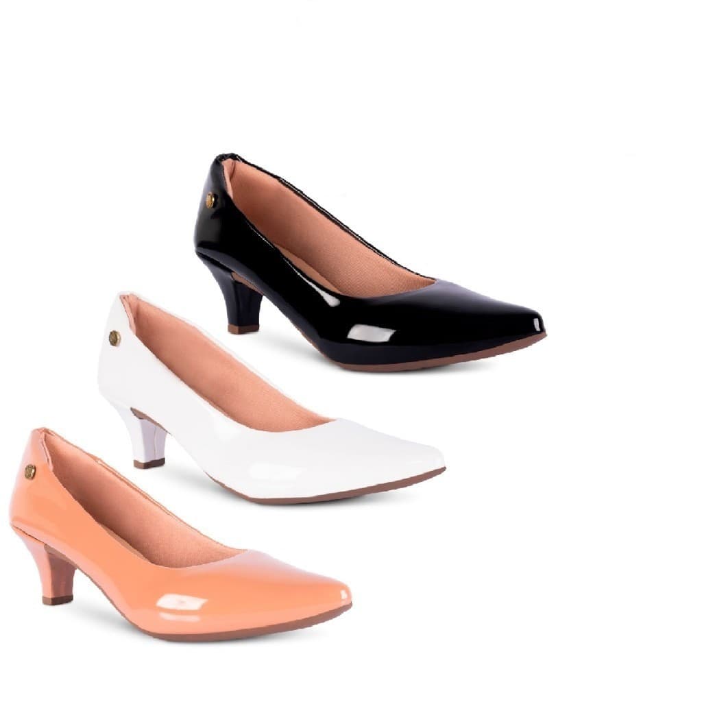 Sapato Social Scarpin Salto Fino