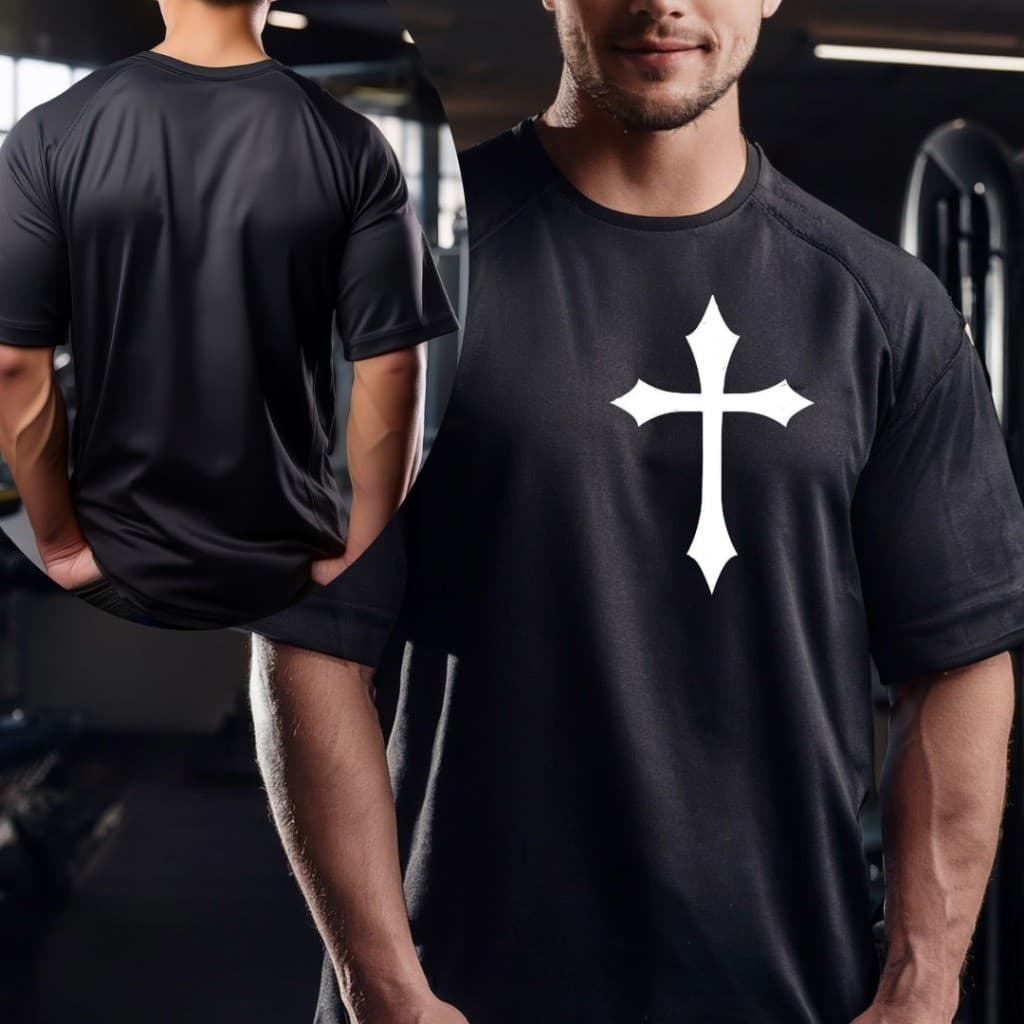 Camiseta  Camisa OverSized StreetWear Cruz Jesus Fé
