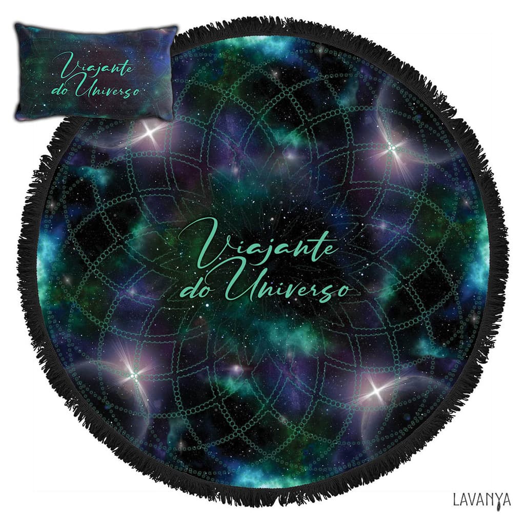 Kit Canga e Almofada Universo by Lavanya
