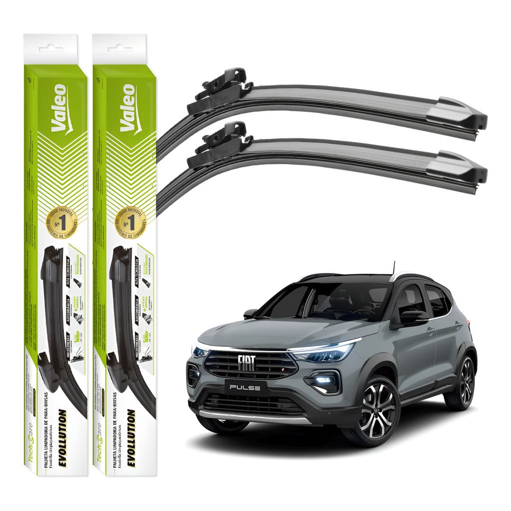 Par Palhetas Limpador Parabrisa Valeo Fiat Pulse 2021 A 2025