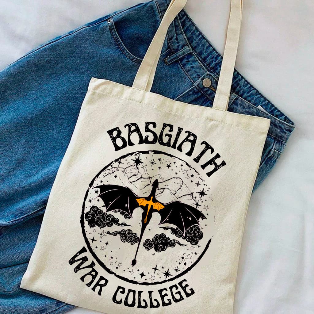 Bolsa Sacola Ecobag 100% Algodão Cru Potter Basgiath Potter War College Envio Imediato