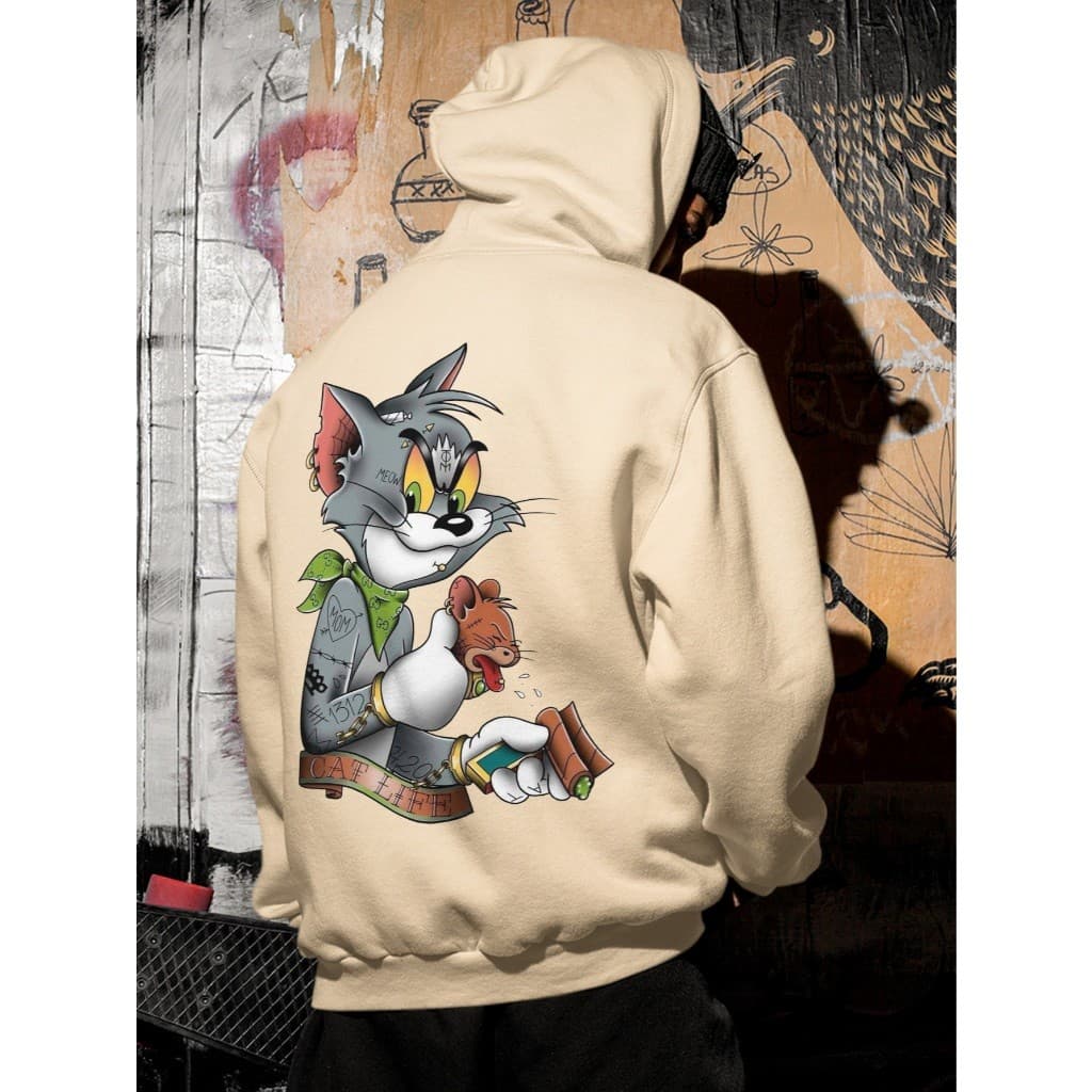 Moletom Blusa Tom And Money Quebrada Oversized Streetwear Uniseex ref-3659 Dtf