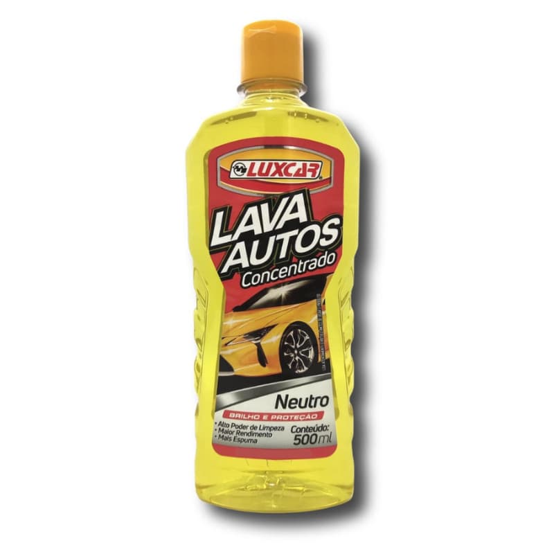 Shampoo Lava Autos Concentrado Neutro Luxcar - 500ml