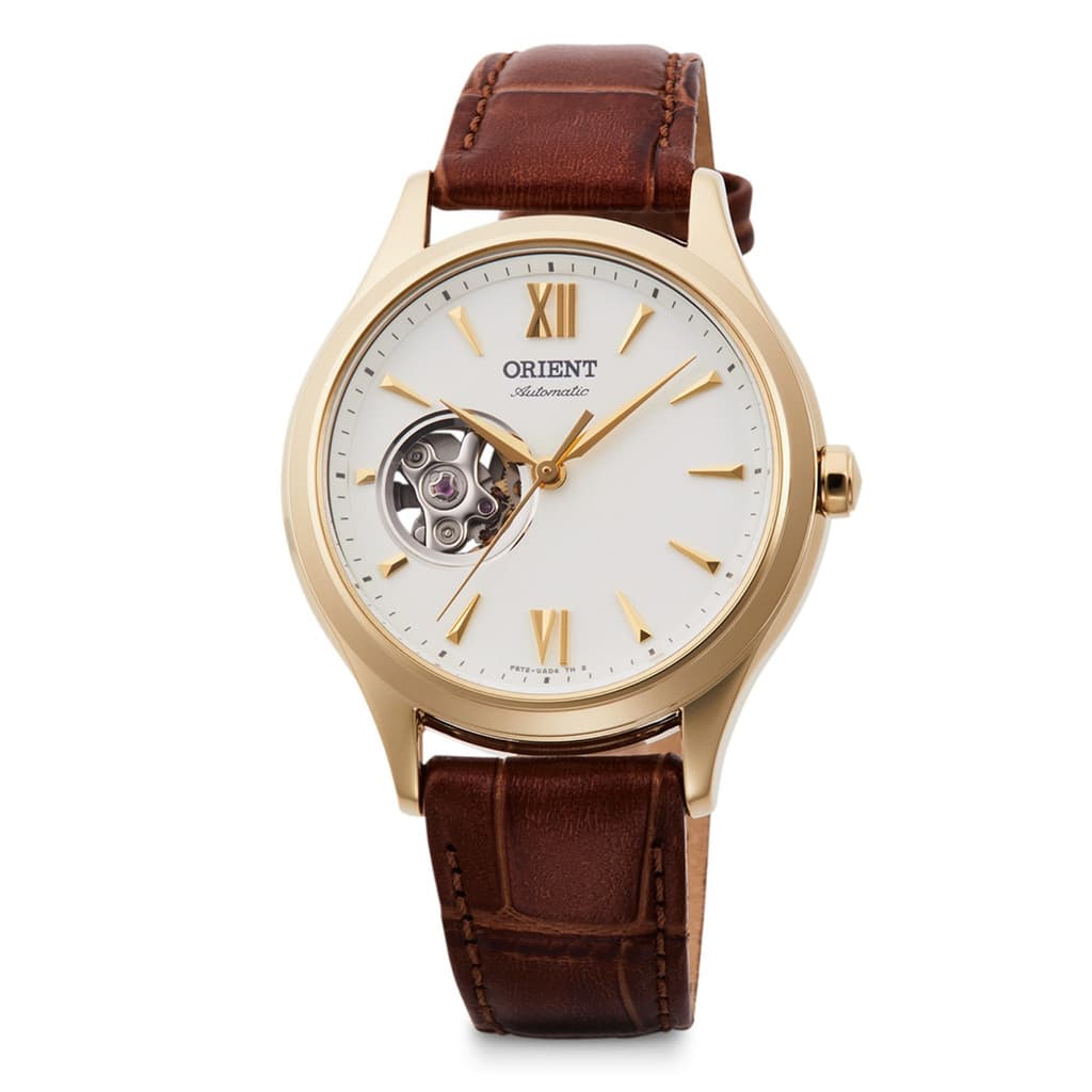 [ORIENT] Relógio automático de pulso, mecânico, com garantia nacional, coração aberto RN-AG0728S feminino, branco, prat