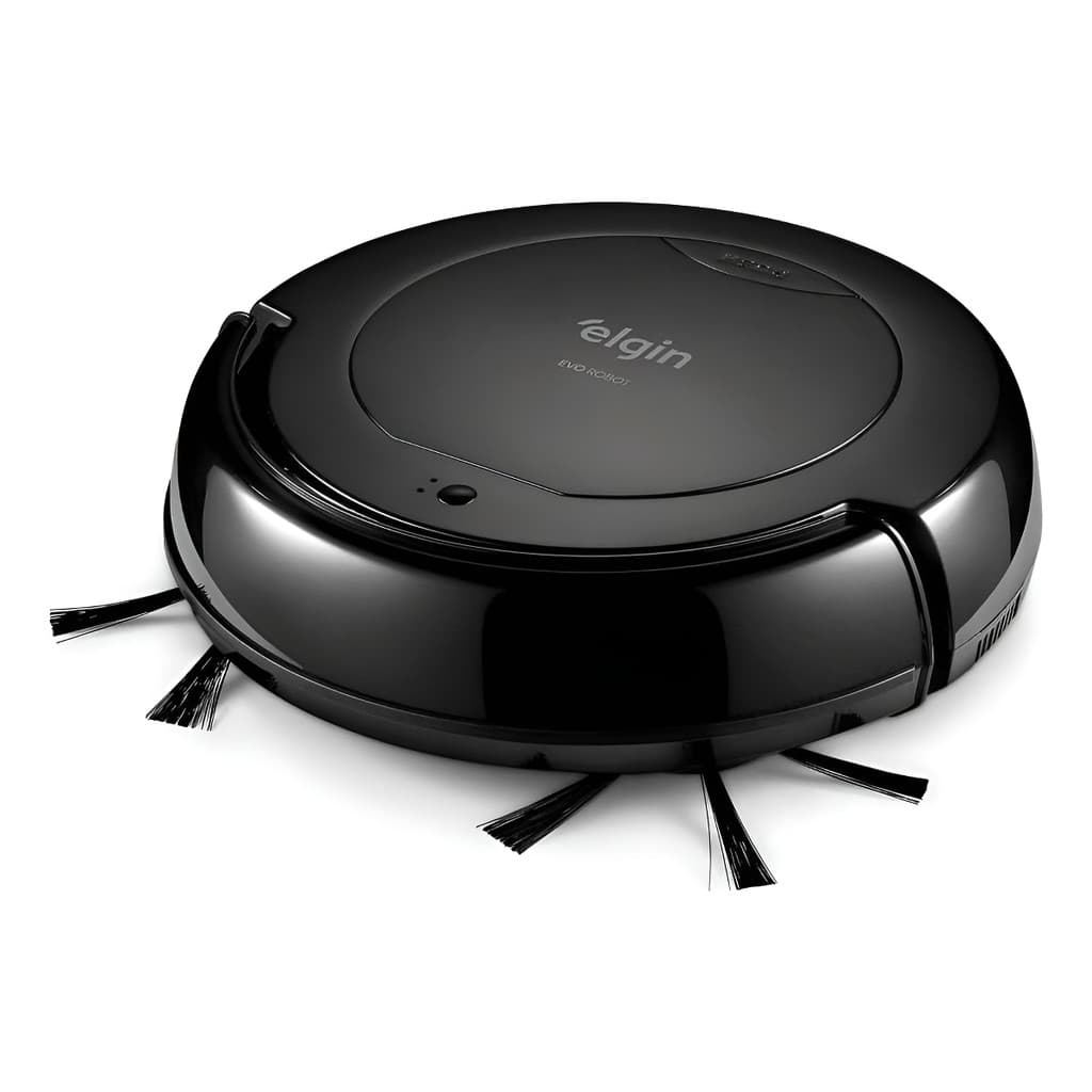 Robô Aspirador Elgin 3 Em 1 Bivolt Varre, Aspira, Passa Pano (COR PRETO) Produto novo mostruário avarias estéticas