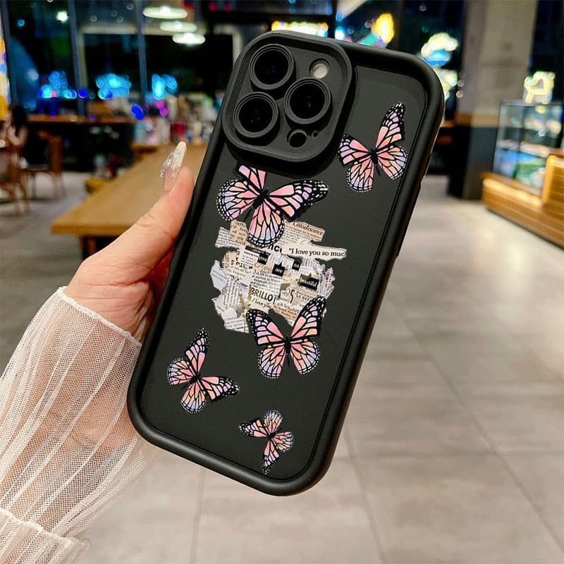 Capinha Capa Motorola Moto G10 G14 G22 G24 G34 G35 G53 G54 G75 G15 G60 Borboleta Anti-Queda