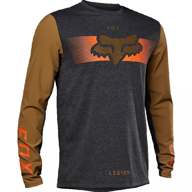 2023 Nova Camisa Cinza Laranja Motocross Manga Longa MTB Equitação Masculina Esportes Ao Ar Livre Topo Em Estoque Frete