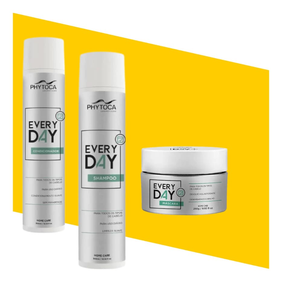 Kit Phytoca Every Day Shampoo Condicionador Máscara