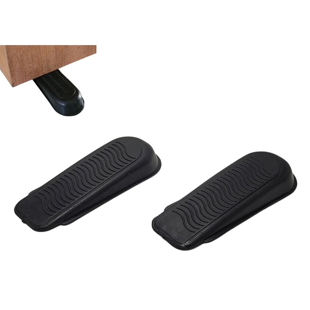 CALÇO PARA PORTA KIT 2 PCS BORRACHA 9,5 CM X 3,5 CM X 1,5 CM