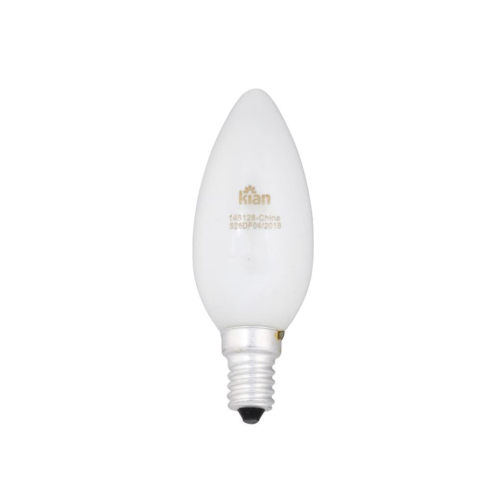 Vela Incandescente Leitosa 40W E14 KIAN 220v - 1686143