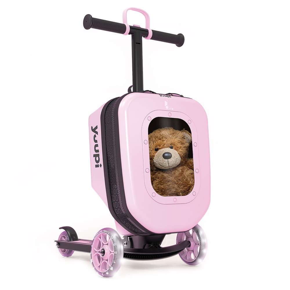 Patinete e Mochila Infantil 2 em 1 Rosa Yuupi