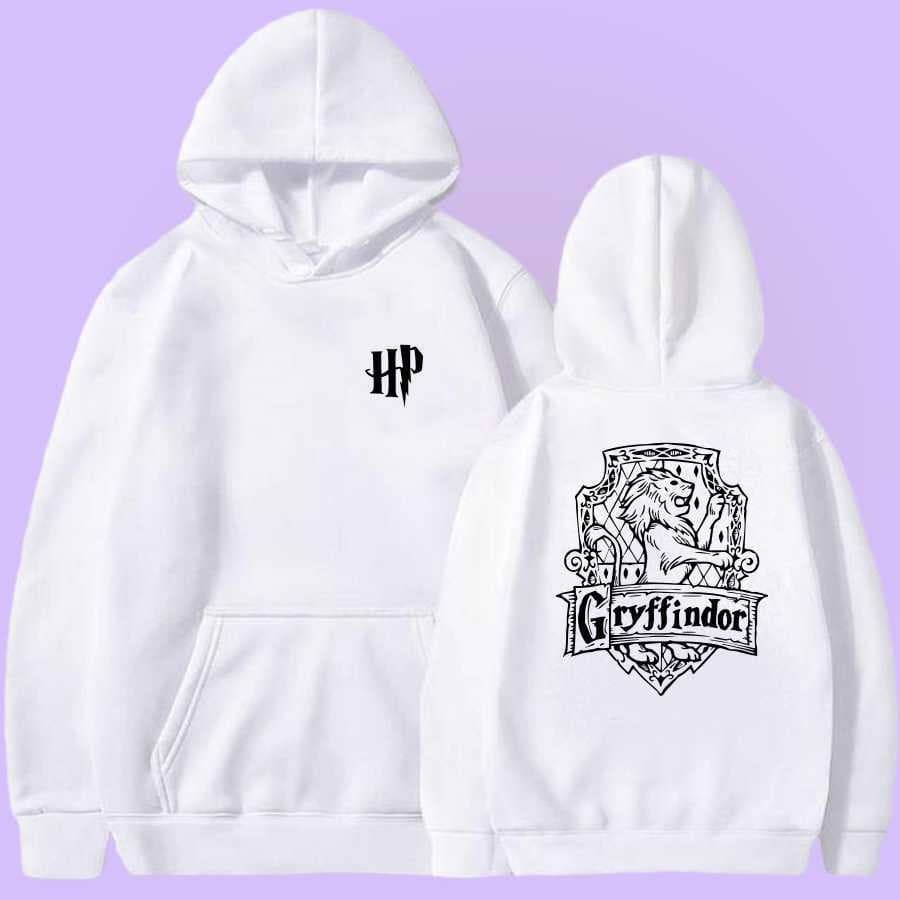Moletom Hp Com estampa Harry Potter | Casas de Hogwarts | Grifinória, Sonserina, Lufa-Lufa e Corvinal Presente Promoção