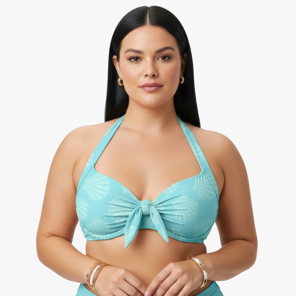 Biquíni sustentação parte de cima Concha Maragogi Com Bojo Nó Moda Praia Avulso Envio Imediato