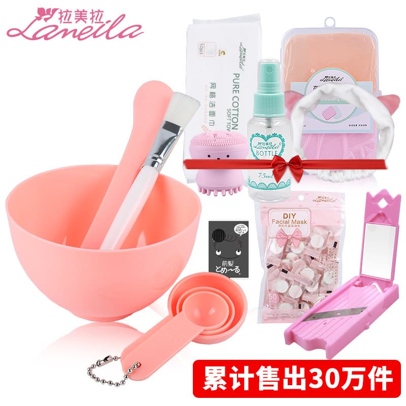 Conjunto de tigela de máscara de 6 peças, ferramenta de máscara diy, máscara caseira, ajuste de bastão, tigela, escova d