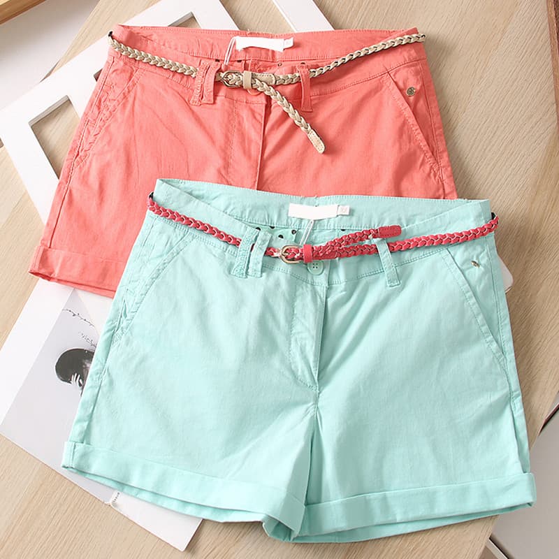 2025 verão novo estilo All-Match mais magro olhar Curling Shorts casuais na moda ins exterior Wear A linha solta em linh