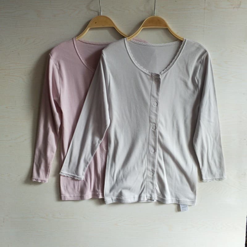 Comércio exterior Original estilo japonês cauda bens algodão Ultra-fino em torno do pescoço de manga comprida Cardigan V