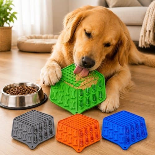 Comedouro Antiderrapante Silicone Ventosa Alimentador Pet Gatos Cães