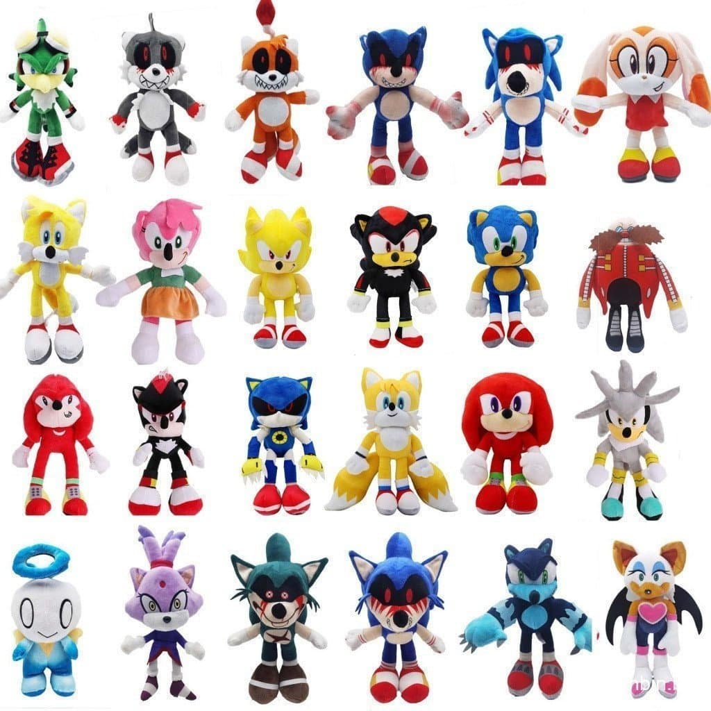 Sonic The Hedgehog Shadow Amy Rose Knuckle Tail Silva Plush Toy Cartoon Boneca De Pelúcia Recheada Suave Presente Para C