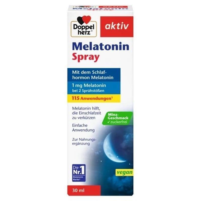 Mercadoria de dança da cidade Qionghai Co., Ltd. Alemão duplo coração Doppel Herz melanina Spray Oral sleep Aid sabor ho