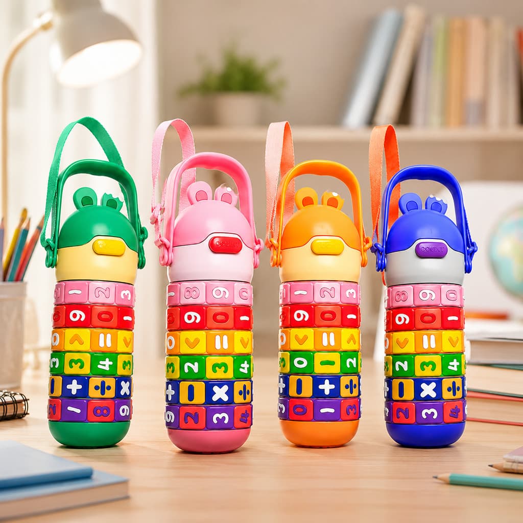 Garrafa Térmica Infantil Tabuada Educativa 420ml