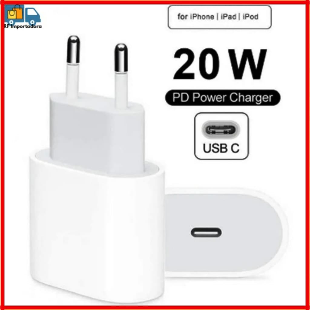 Fonte Carregador 20W Rápido USB Cabo USB C to Lightning Para Iphone 11 12 13 14 15 16 17 PRO PLUS AIR PROMAX