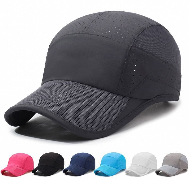 Chapéu masculino feminino verão fino protetor solar boné de pico lazer ao ar livre chapéu de sol de secagem rápida respi