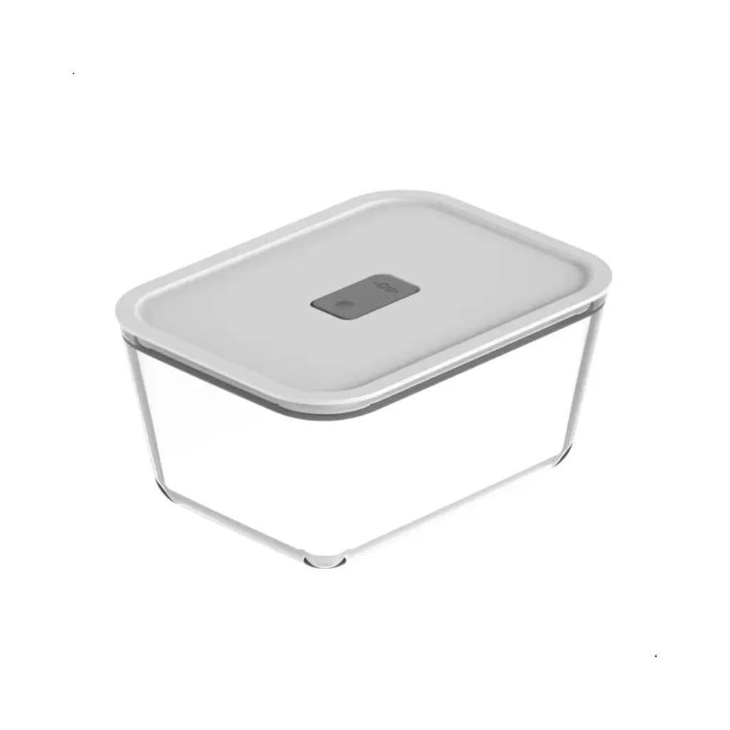 Pote De Vidro Hermético 2400ml Fresh Lock OU - Branco