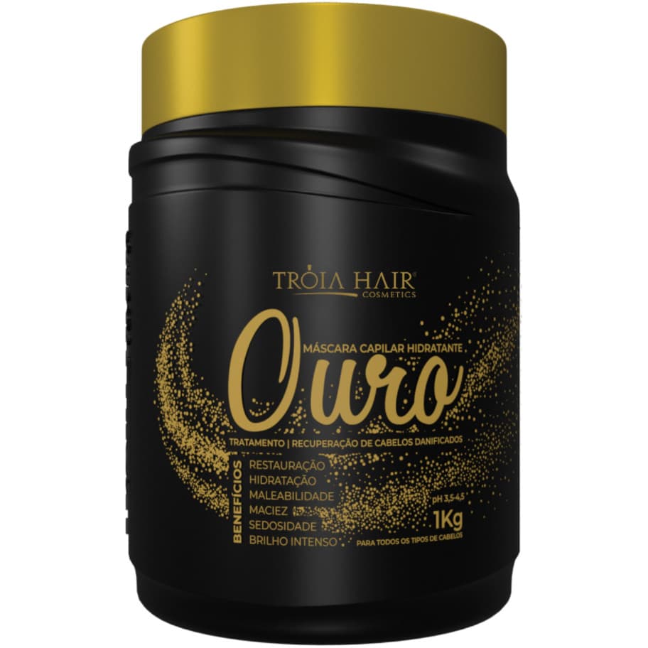 Máscara Capilar Ouro 6 em 1 Tratamento Intenso 1kg Tróia Hair