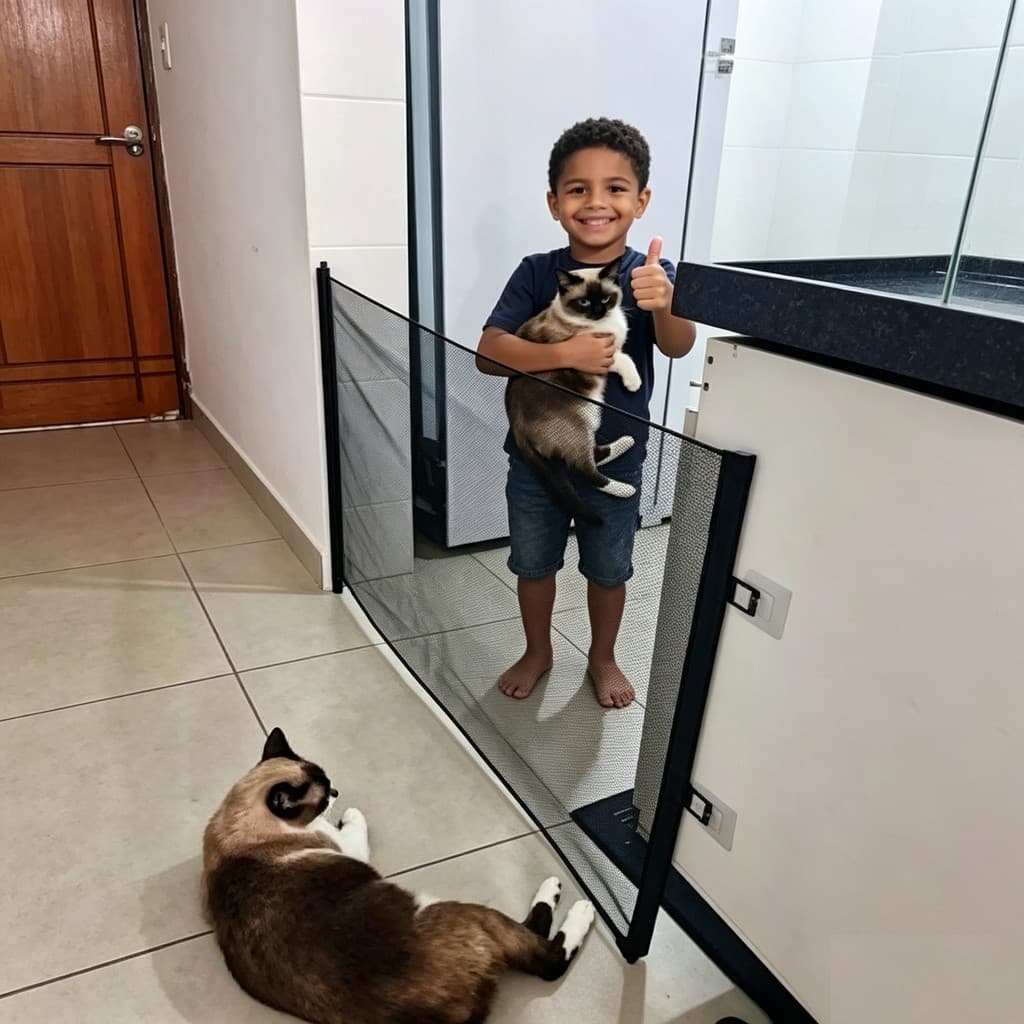 Tela cerca segurança bebê e cachorro interno - PROMOÇÃO! ENVIO IMEDIATO