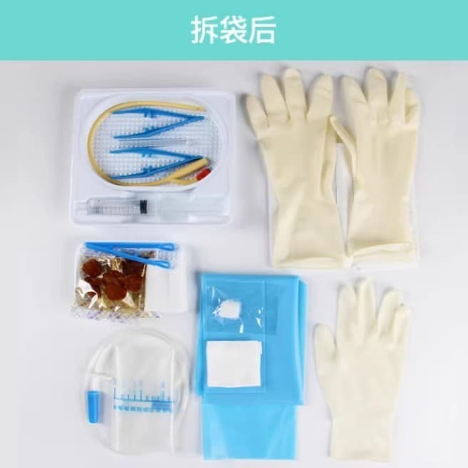Kit de cateter urinário descartável Weigao Jierui, cateter urinário, bolsa de drenagem médica, cateter urinário de duplo