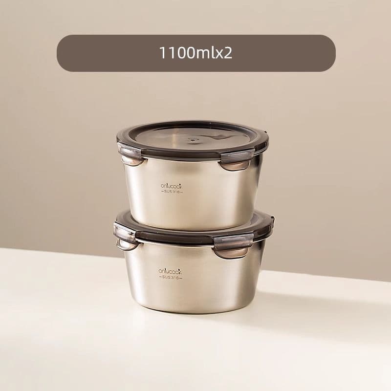 Tigela isolada de aço inoxidável 304 de qualidade alimentar, lancheira para trabalhadores de escritório, caixa para prep