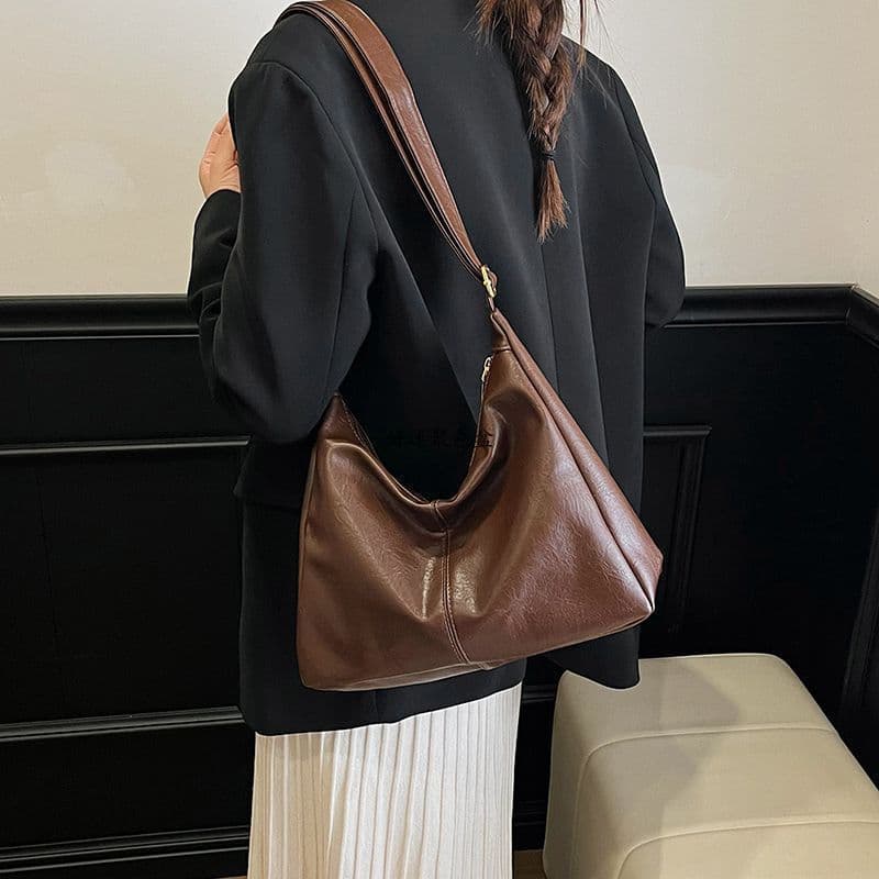 Bolsa Merad Retro (3 cores) Bolsa Tote com padrão retrô Bolsa meia lua Bolsa de bolinho Bolsa nas axilas Bolsa Crossbody
