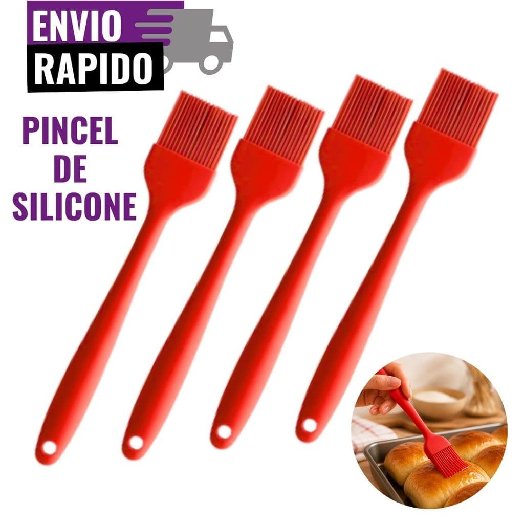 Jogo de Pincel Culinário Silicone | 4 ou 5 Unidades Resistente ao Calor Confeitaria Air Fryer