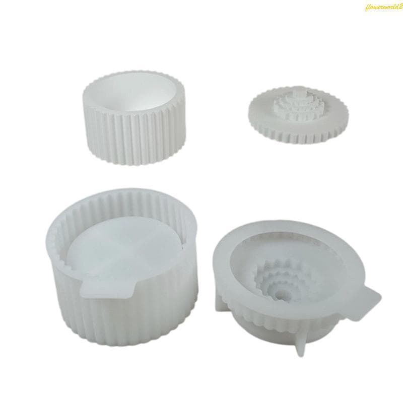 Textura Listrada Do Silicone Molde Da Caixa Armazenamento Para Manter Pequenos Itens Organizados