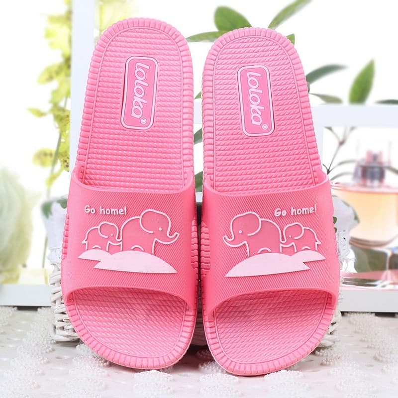 Lujia chinelos femininos para casa antiderrapante banheiro sandálias de banho chinelos femininos sola macia mudo chinelo