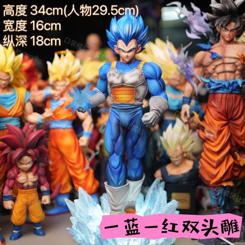[Em Estoque] Figura do Vegeta Super Blue de Dragon Ball [Edição Limitada Exclusiva] Estátua do Vegeta de Dragon Ball Mod